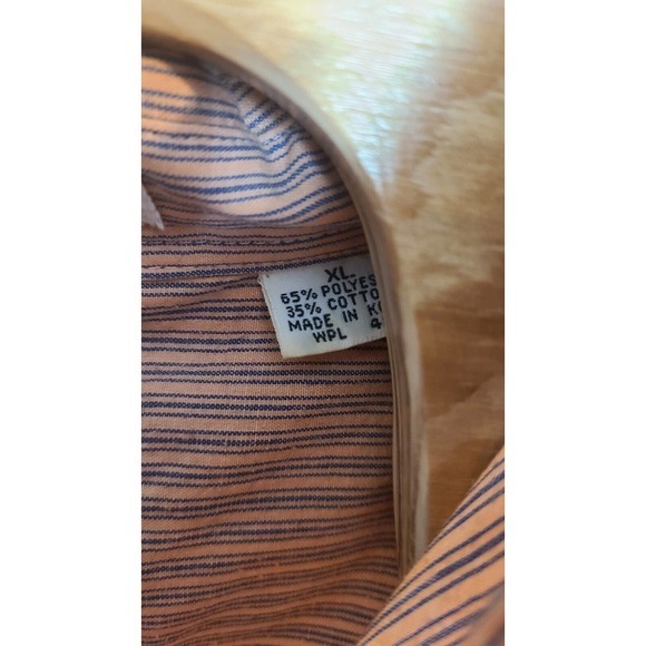 VTG 90s LEVI'S Silver Label Button Down Shirt Size XL Striped Big E made i Korea - Picture 5 of 5